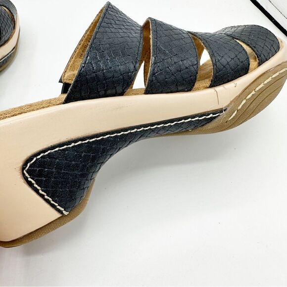 Rialto Womens Valora Blue Textured Platform Wedge Slip On Sz 8.5M - Picture 7 of 12